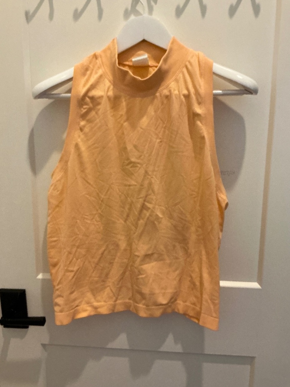 ATHLETA MOMENTUM RACERBACK MOCKNECK - PEACH - SIZE XL